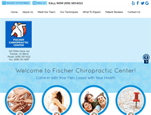 Tablet Screenshot of fischerchiropracticcenter.com